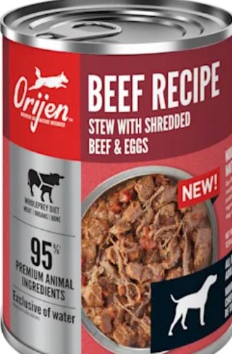 *ORIJEN GRAIN FREE STEW BEEF DOG FOOD 12.8OZ