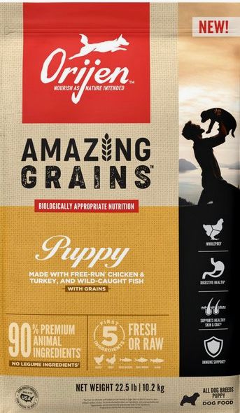 ORIJEN AMAZING GRAIN PUPPY DOG FOOD 4LBS