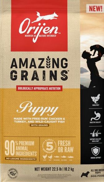 ORIJEN AMAZING GRAINS PUPPY DOG FOOD 22.5LBS