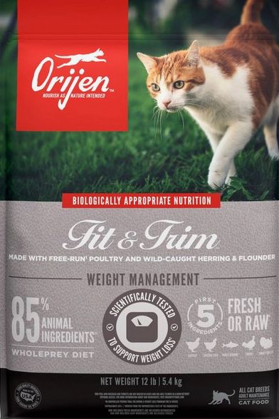 *ORIJEN FIT TRIM CAT FOOD 4LBS