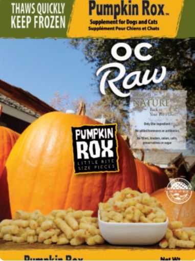 OC RAW FROZEN ROX PUMPKIN FOR DOGS 2LBS