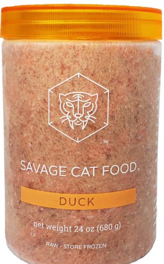*SAVAGE CAT FROZEN DUCK 24OZ TUB