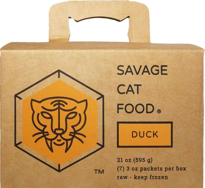 SAVAGE CAT FROZEN DUCK 3OZ 7CT