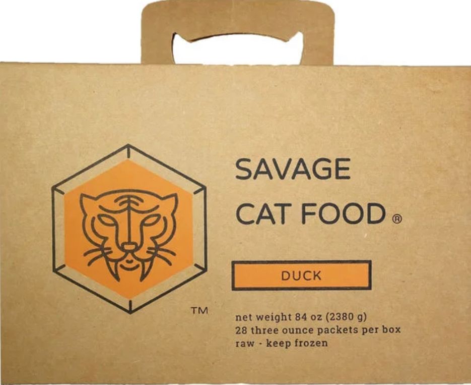 *SAVAGE CAT FROZEN DUCK LARGE 3OZ 28CT