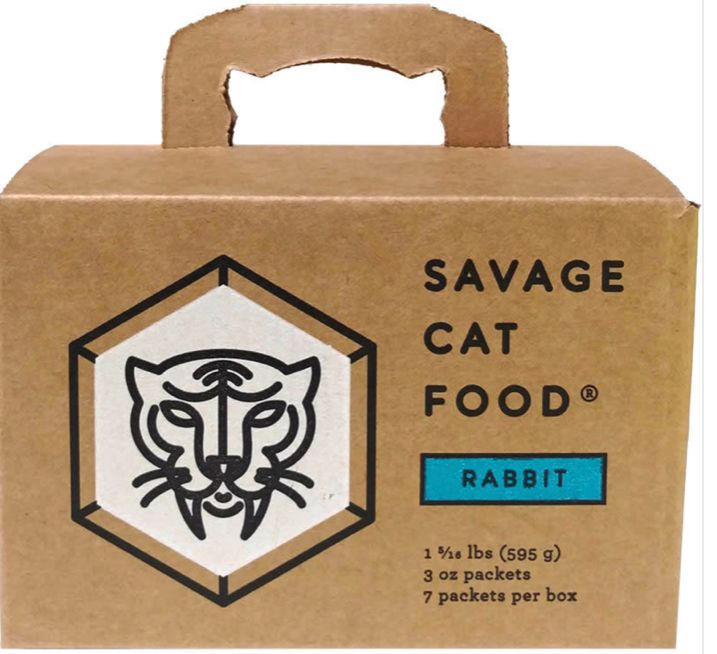 SAVAGE CAT FROZEN RABBIT 3OZ 7CT