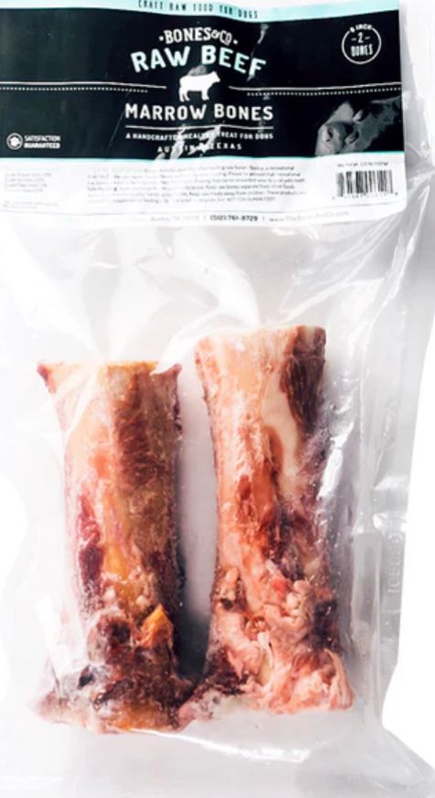 *BONES &amp; CO FROZEN BEEF BONE DOG TREAT 6INCHES 2PACK