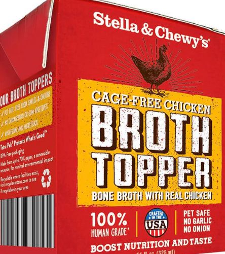 STELLA &amp; CHEWYS BROTH TOPPER CHICKEN FOR DOGS 11OZ