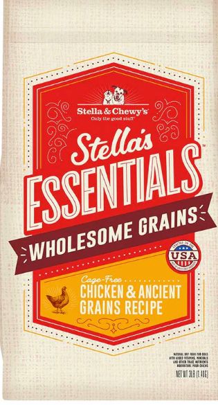 STELLA &amp; CHEWYS ESSENTIAL ANCIENT GRAIN &amp; CHICKEN DOG FOOD 3LB