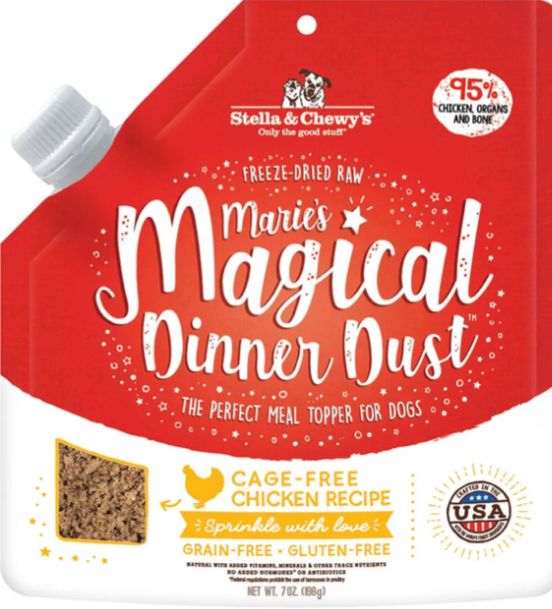 STELLA &amp; CHEWYS FREEZE-DRIED MARIE’S MAGICAL DINNER DUST CHICKEN FOR DOGS 7OZ