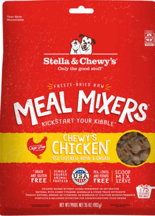 STELLA &amp; CHEWYS FREEZE-DRIED MEAL MIXER CHICKEN DOG FOOD 35OZ