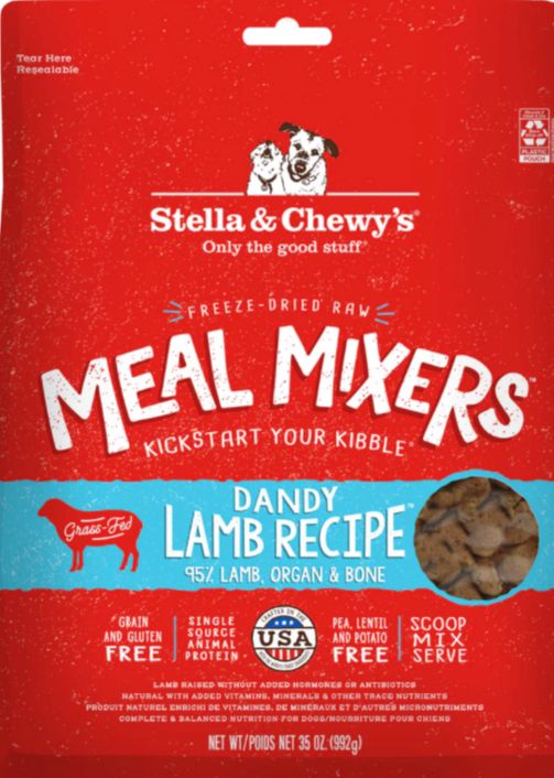 STELLA &amp; CHEWYS FREEZE-DRIED MEAL MIXER LAMB DOG FOOD 35OZ