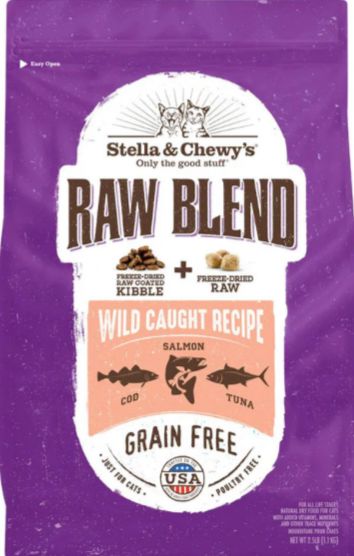 STELLA &amp; CHEWYS RAW BLEND WILD CAUGHT CAT FOOD 5LB