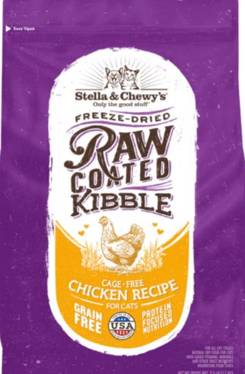 STELLA &amp; CHEWYS RAW COATED CHICKEN CAT FOOD 2.5LB