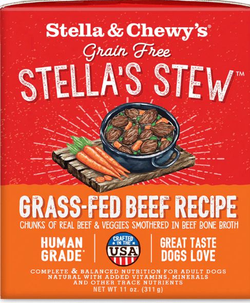 STELLA &amp; CHEWYS STEW GRASSFED BEEF FOR DOGS 11OZ