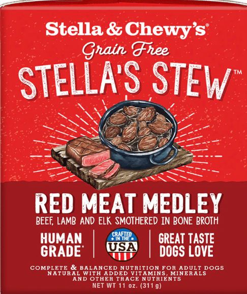 STELLA &amp; CHEWYS STEW RED MEAT MEDLEY FOR DOGS 11OZ