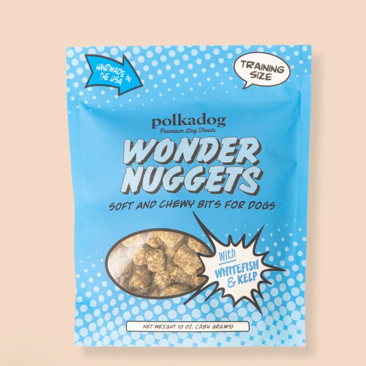 POLKADOG WONDER NUGGETS FISH DOG TREAT 10OZ