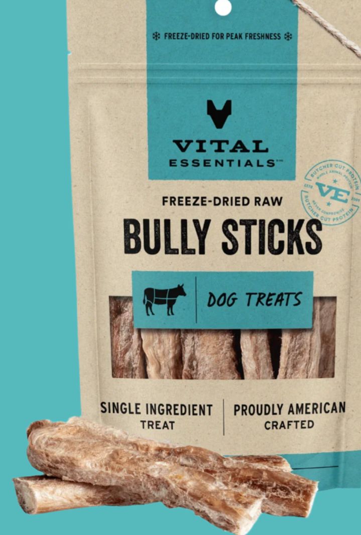 VITAL ESSENTIALS FREEZE-DRIED BULLY STICK DOG TREAT 1.4OZ