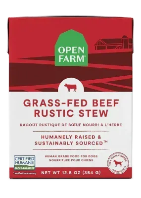 OPEN FARM GRASS-FED BEEF RUSTIC STEW WET DOG FOOD 12.5OZ