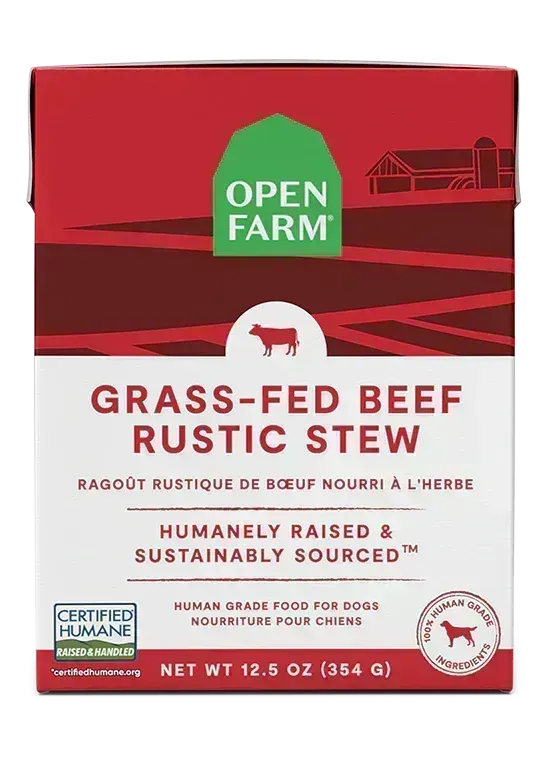 OPEN FARM GRASS-FED BEEF RUSTIC STEW WET DOG FOOD 12.5OZ
