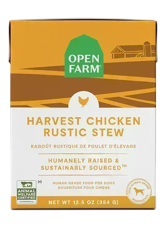 OPEN FARM HARVEST CHICKEN RUSTIC STEW WET DOG FOOD 12.5OZ