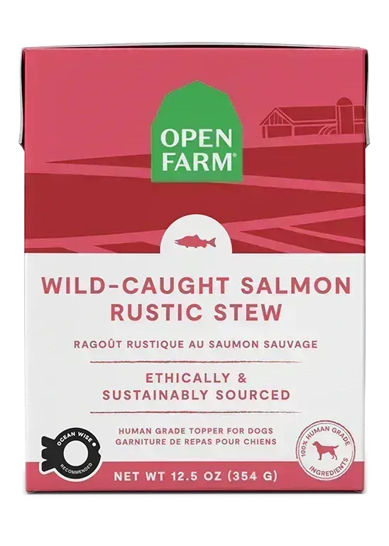 OPEN FARM WILD-CAUGHT SALMON RUSTIC STEW WET DOG FOOD 12.5OZ