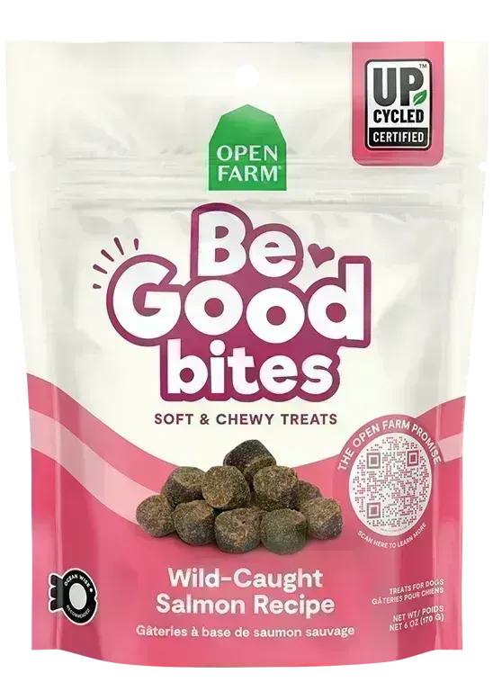 OPEN FARM BE GOOD BITES WILD-CAUGHT SALMON RECIPE  DOG TREAT 6OZ