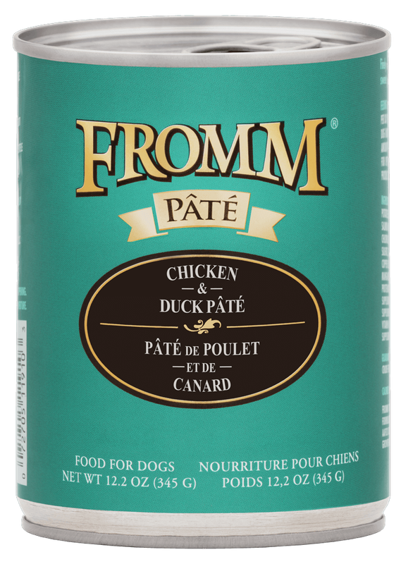 *FROMM GOLD CHICKEN &amp; DUCK PATE DOG FOOD 12.2OZ