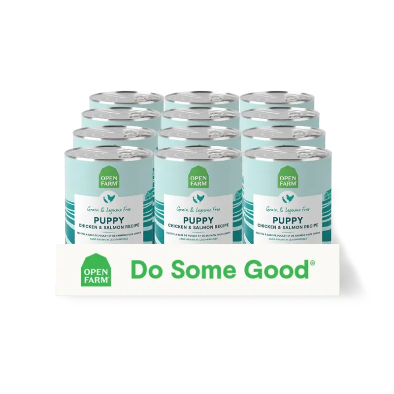 OPEN FARM PUPPY CHICKEN &amp; SALMON PATE CASE/12.5OZ