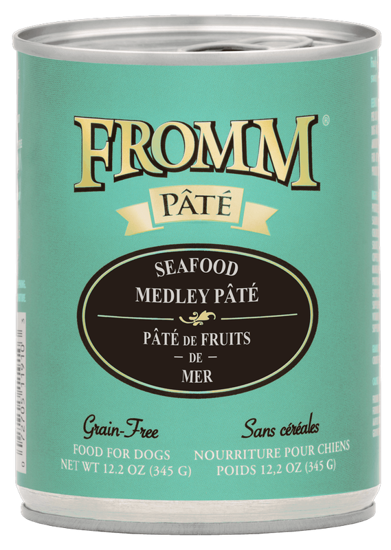 *FROMM GOLD SEAFOOD MEDLEY PATE DOG FOOD 12.2OZ
