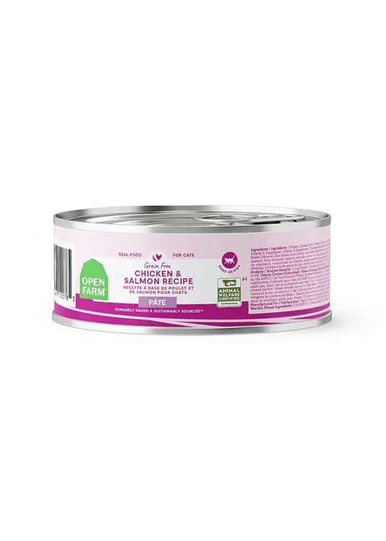OPEN FARM CHICKEN &amp; SALMON PATE FOR CATS CASE/5.3OZ