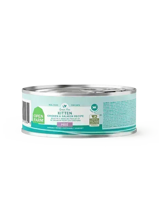 *OPEN FARM KITTEN CHICKEN &amp; SALMON PATE FOR CATS 2.8OZ