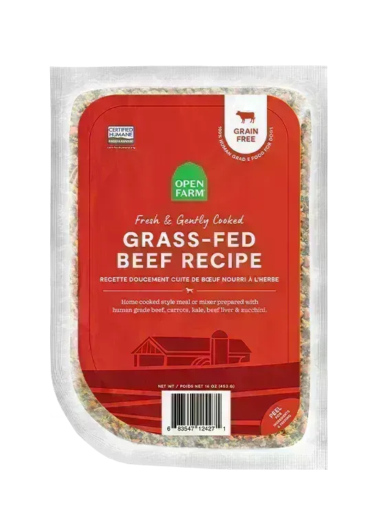 OPEN FARM GRASS-FED BEEF GENTLY COOKED RECIPE 16OZ