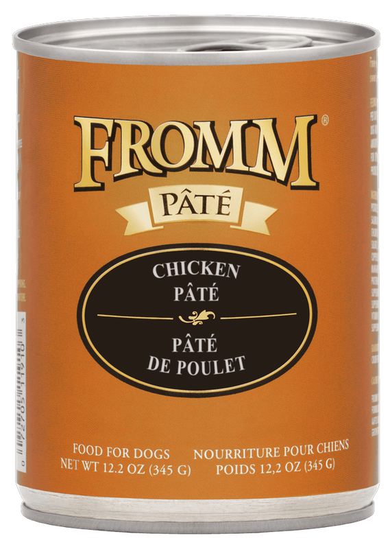 FROMM GOLD CHICKEN PATE DOG FOOD CASE OF 12/12.2OZ