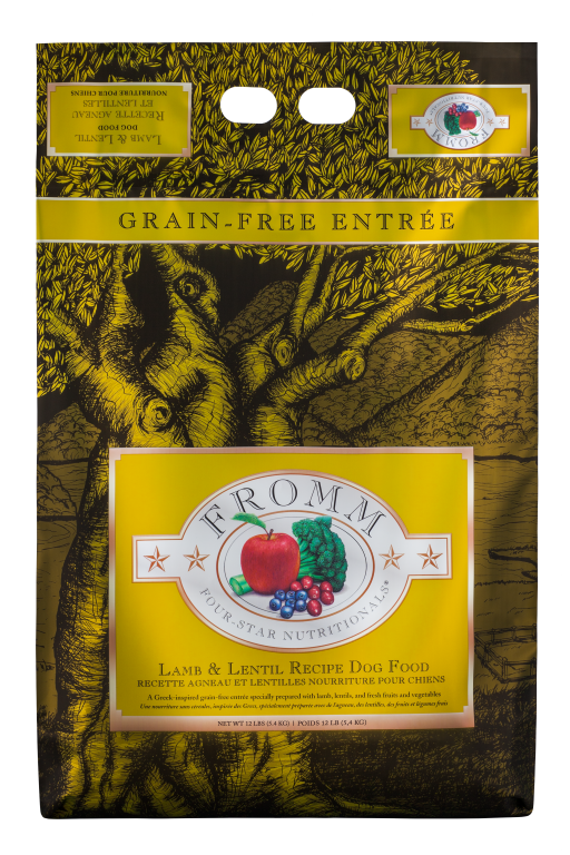 FROMM FOUR STAR LAMB &amp; LENTIL RECIPE DOG FOOD 4LBS