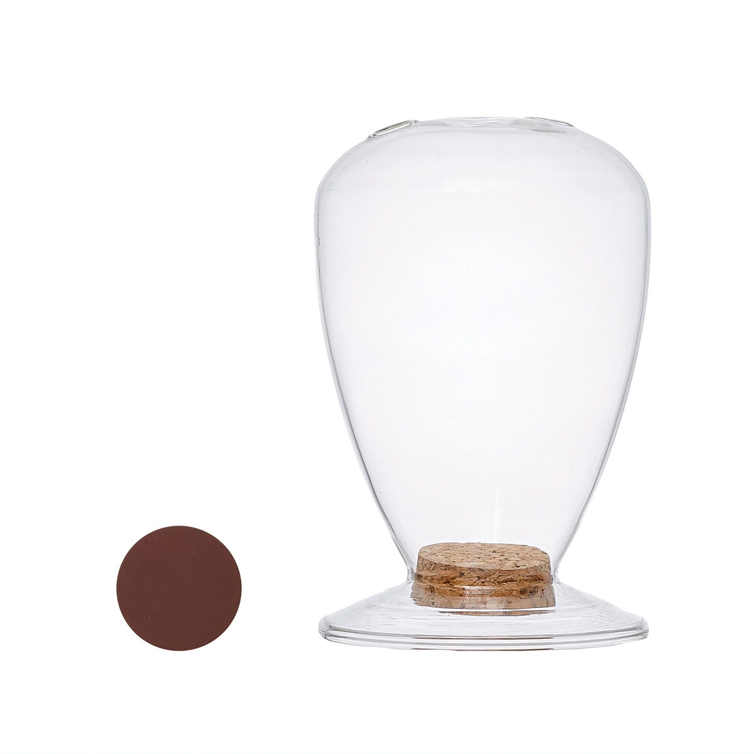 2024 DF5992 3&quot; ROUND GLASS MATCH HOLDER