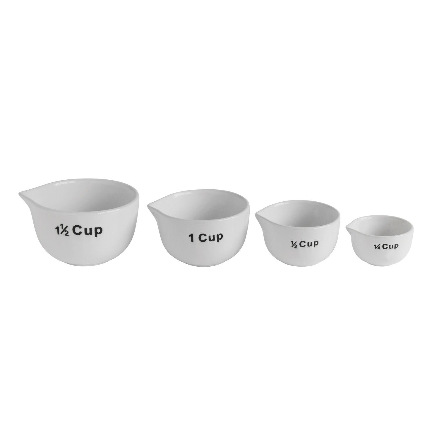2025  DA7240 STONEWARE MEASURI CUPS, SET OF 4