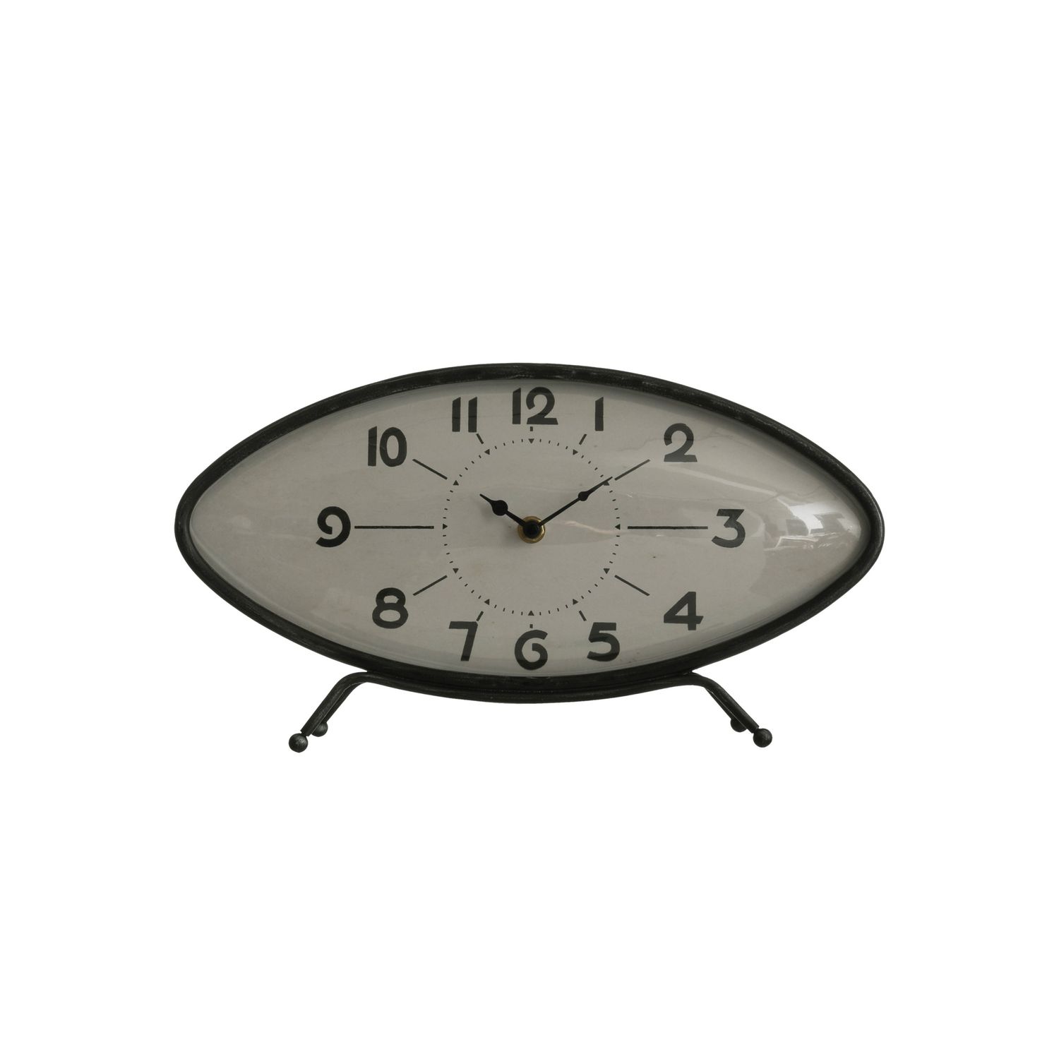 2025  DF2905 METAL MANTEL CLOCK, BLACK