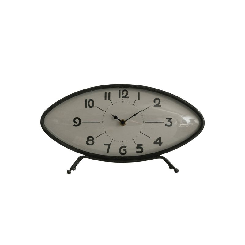 2025  DF2905 METAL MANTEL CLOCK, BLACK