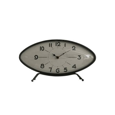 2025  DF2905 METAL MANTEL CLOCK, BLACK