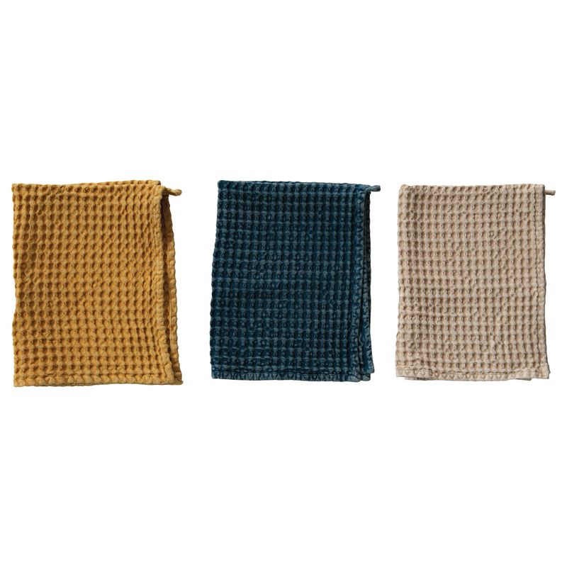 2025  DF3534A WAFFLE COTTON TOWEL 