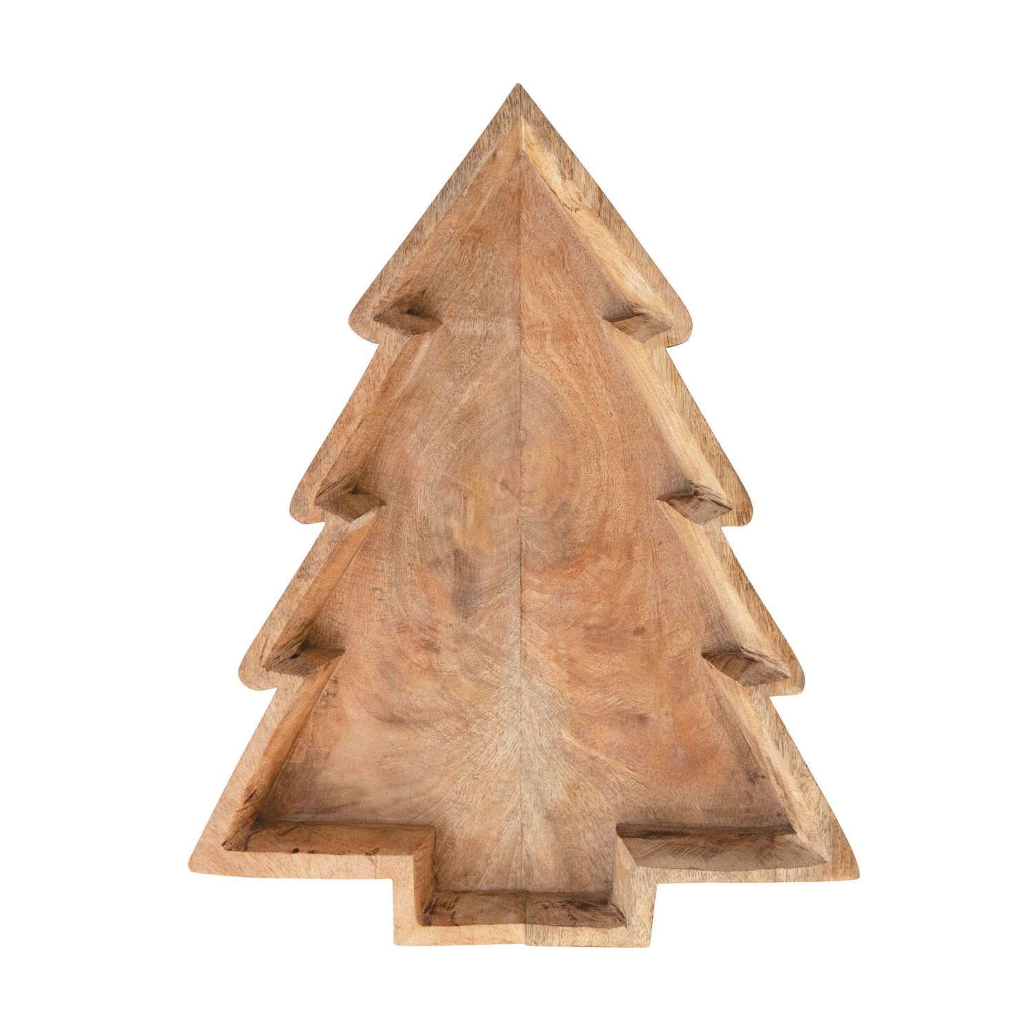 XM7339 WOOD CHRISTMAS TREE TRAY