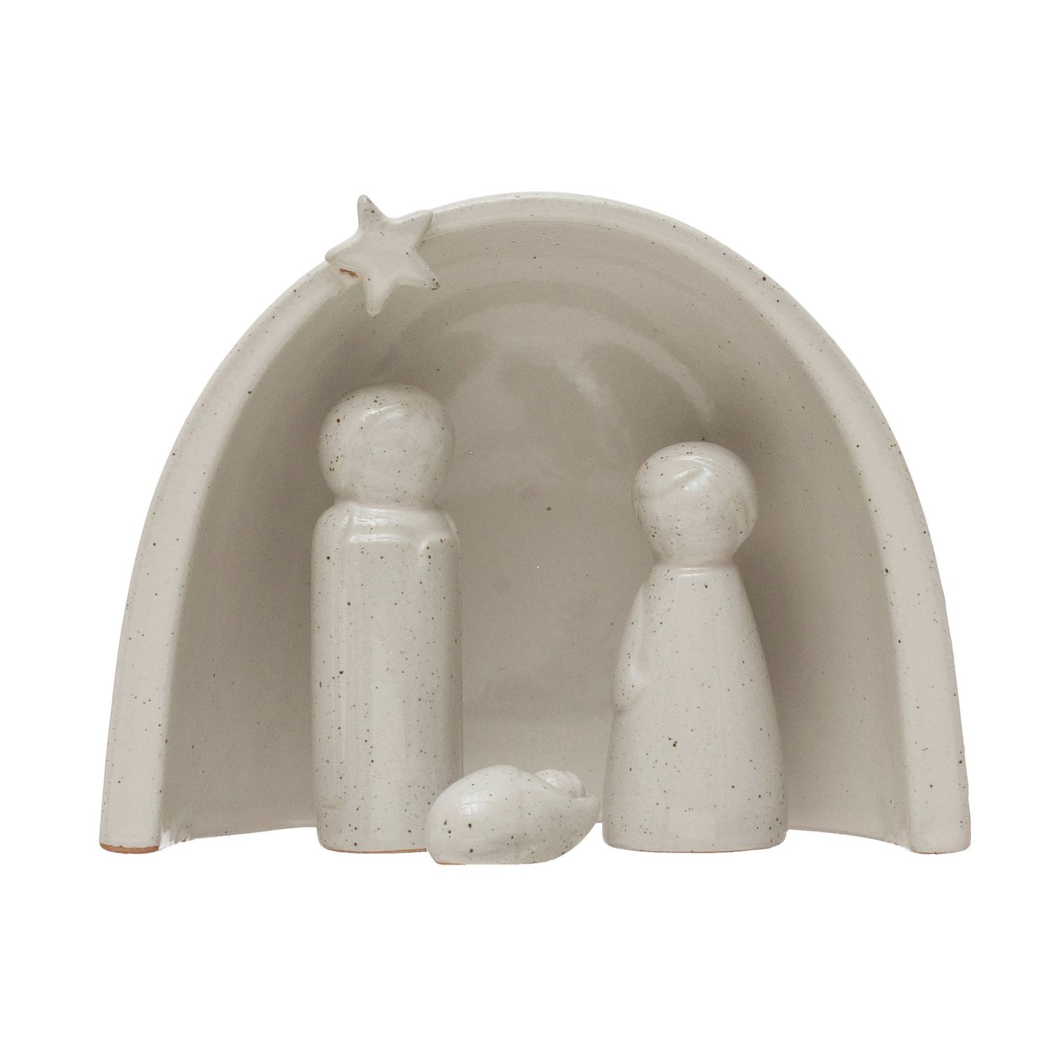 2024 XM7929 STONEWARE NATIVITY WHITE