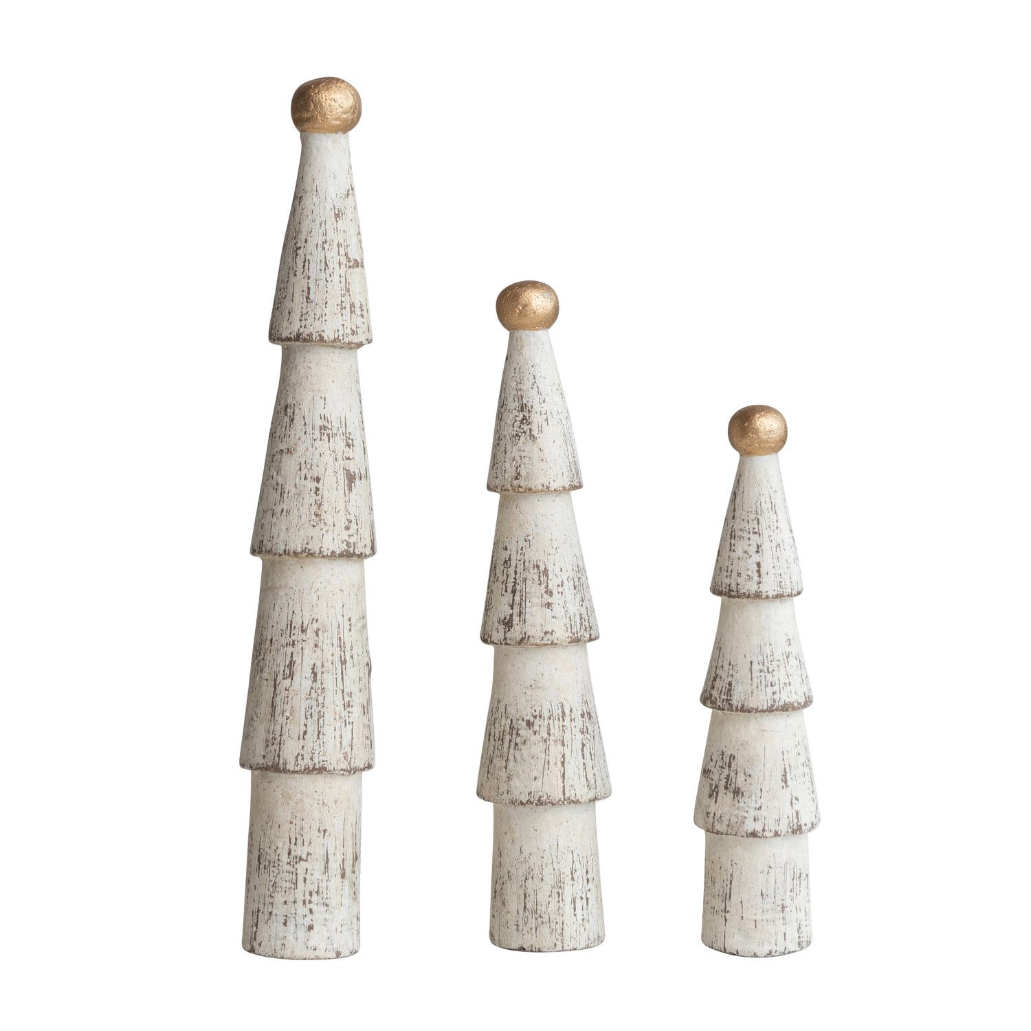 2024 XS1945 WOOD TREE DISTRESSED WHITE