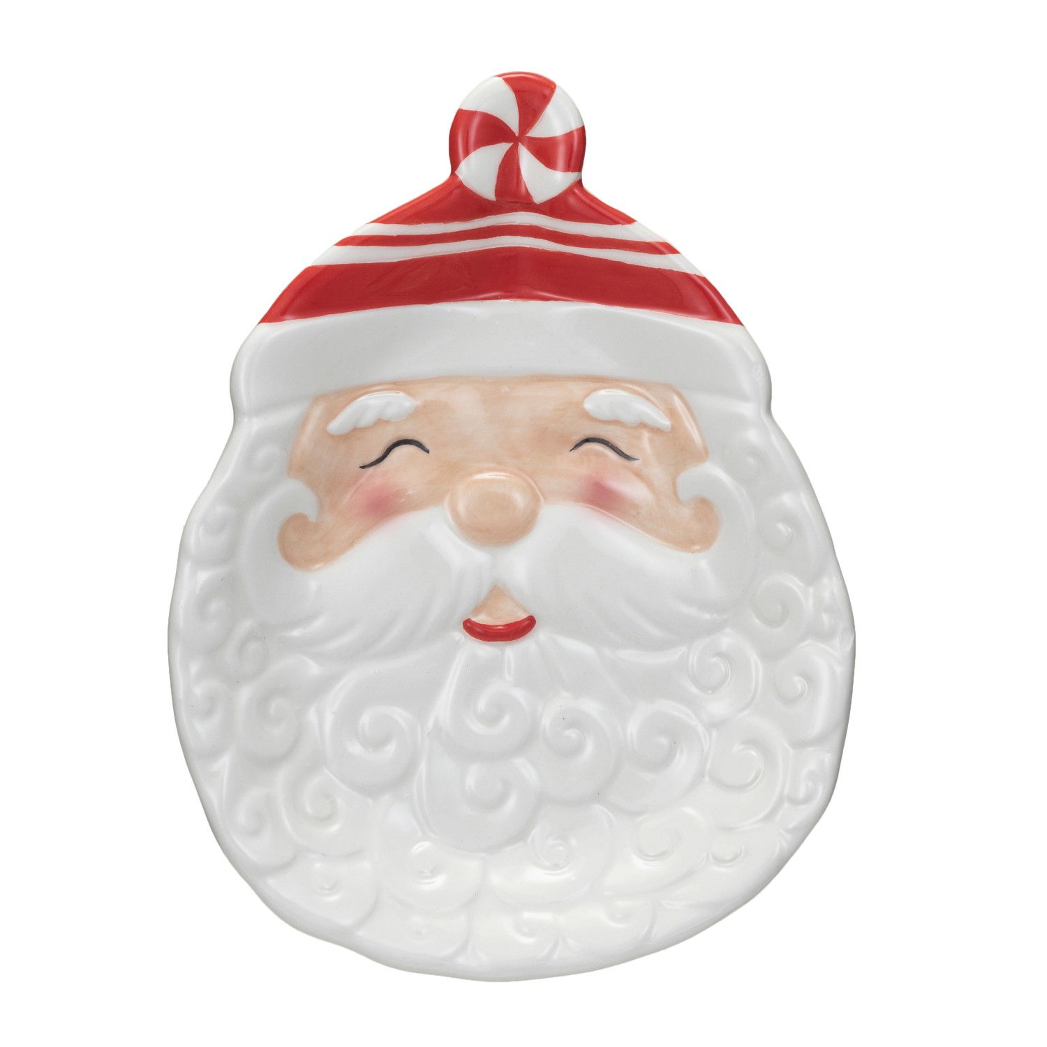 2025  XS5269 HAND PAINTED SANTA PLATE