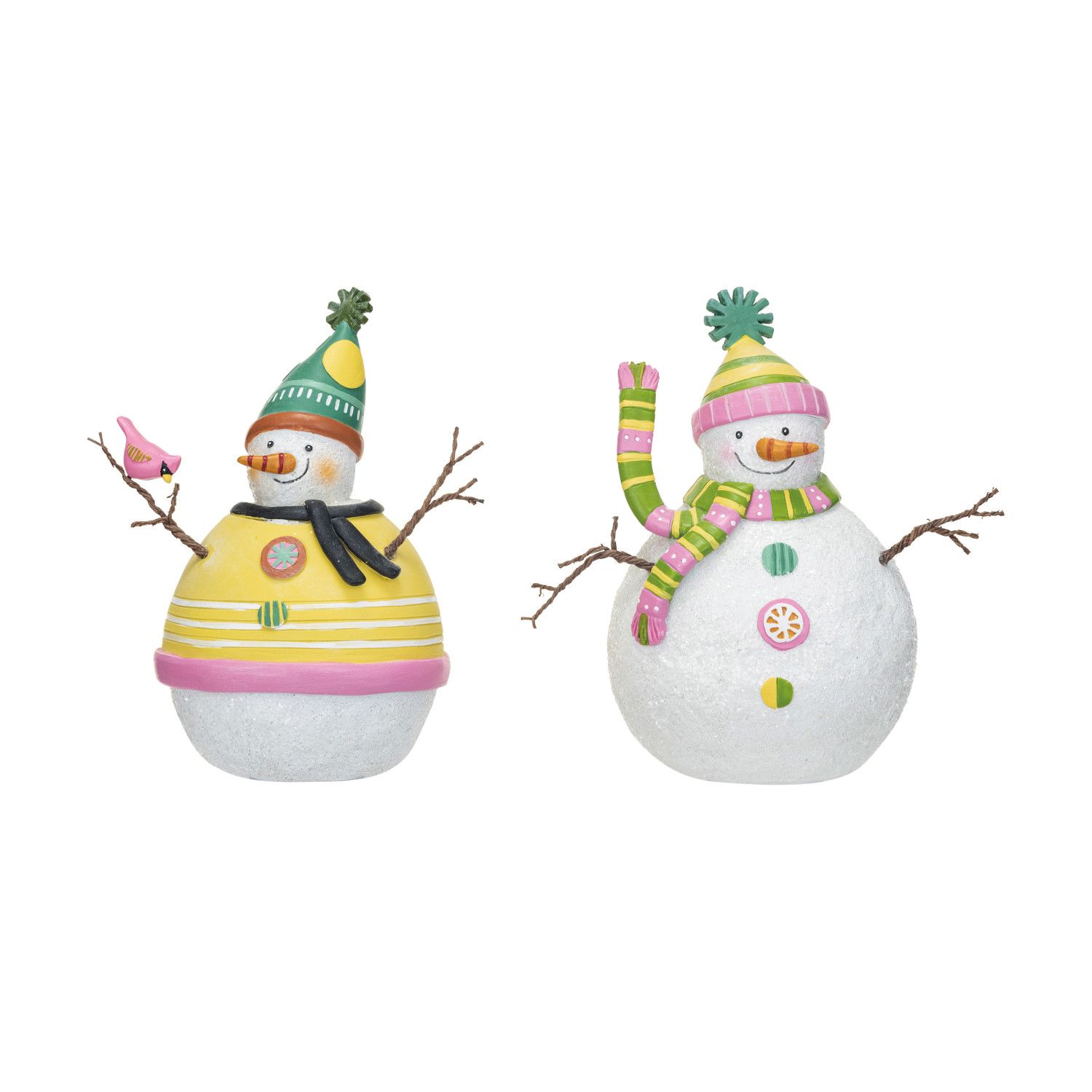 2025  XS5289A RESIN METAL SNOWMAN WITH WINTER CLOTHNES