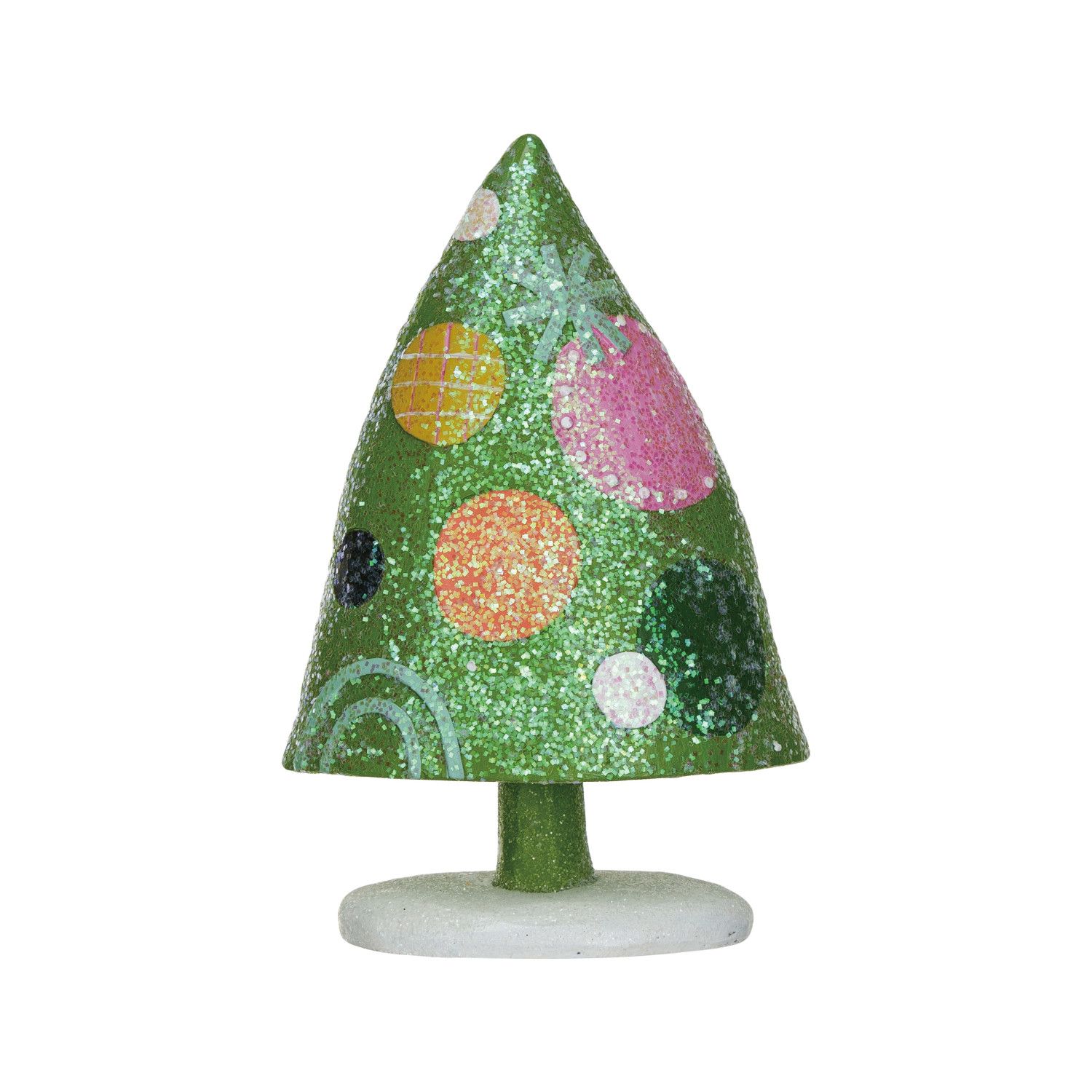 2024 XS5293 RESIN CHRISTMAS TREE WITH DOTS/GLITTER