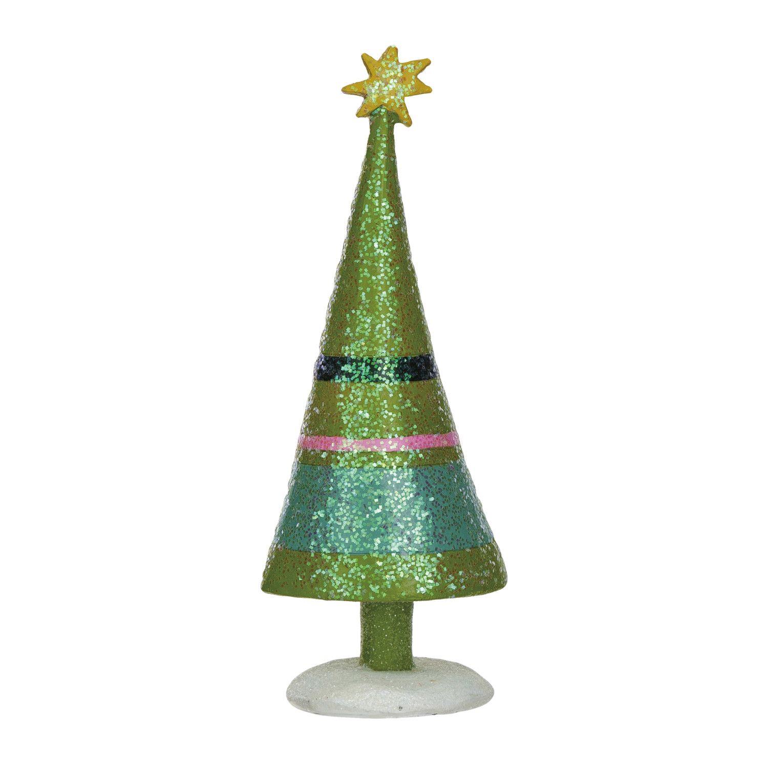 2024 XS5294 RESIN CHRISTMAS TREE WITH STRIPES AND STARS