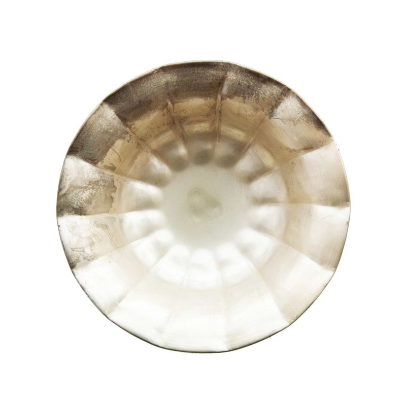 2025  XS5405 ROUND IRON DECORATIVE BOW WITH STAND SILVER &amp; GOLD