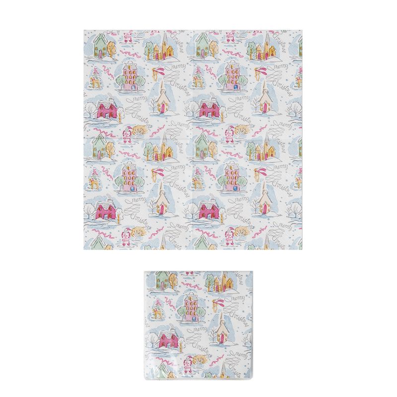 2024 XS5869 4&quot; SQ PAPER COCKTAIL NAPKIN MERRY CHRISTMAS