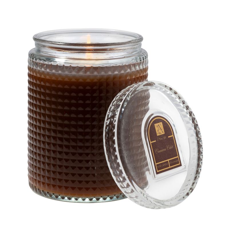 2024 53581 Cin cider Textured glass jar w lid